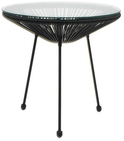 Τραπέζι Morena Fylliana Μαύρο Φ50x45 εκ. 50x50x45 εκ.