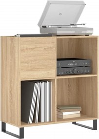 vidaXL Δισκοθήκη Sonoma Δρυς 84,5 x 38 x 89 εκ. από Επεξεργασμένο Ξύλο