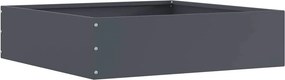 vidaXL Περίγραμμα γκαζόν Ανθρακί 50 x 50 x 13 εκ Ατσάλι