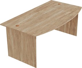 Γραφείο εργασίας Anze pakoworld φυσικό μελαμίνης 180x93.5x75εκ