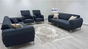 Stewehome Σετ καλύμματα καναπέ από πολυεστέρα και βαμβάκι με ριγέ σχέδιο 180x230 cm