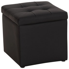 ΣΚΑΜΠΩ ΜΕ ΑΠΟΘΗΚΕΥΤΙΚΟ ΧΩΡΟ PU ΜΑΥΡΟ CUBE HM224.01 38x38x36.5Υεκ.