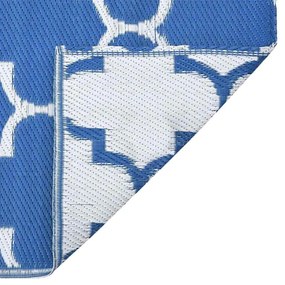 vidaXL Χαλί εξωτερικού χώρου ARAKIL Μπλε και άσπρο 400 x 300 εκ