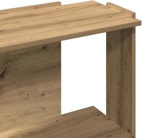 vidaXL Βιβλιοθήκη 3 επιπέδων Δρυς τεχνίτης 60x30x80 cm