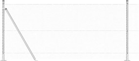 vidaXL Στύλος Περιφράξεων Ασημί 50 x 1 μ (13 mm πλέγμα) Ατσάλι