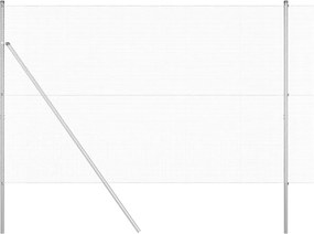 vidaXL Στύλος Περιφράξεων Ασημί 10 x 1,6 μ (δίχτυ 12 x 12 mm) Ατσάλι