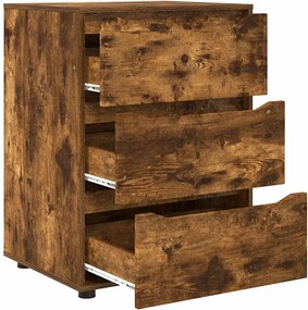vidaXL Ντουλάπι αποθήκευσης Καπνιστό Δρύς 60 x 48 x 81 εκ