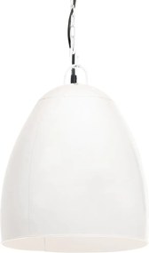 vidaXL Φωτιστικό Industrial Στρογγυλό 25 W Λευκό 42 εκ. Ε27