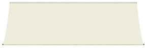 Τέντα Συρόμενη Κρεμ 400 x 150 εκ. από Ύφασμα και Ατσάλι - Κρεμ