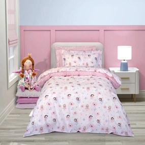 Σεντόνια Παιδικά 8849 (Σετ 3τμχ) Pink-Rose Greenwich Polo Club Μονό 170x240cm 100% Βαμβάκι