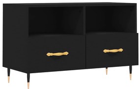 vidaXL Έπιπλο Τηλεόρασης Μαύρο 80 x 36 x 50 εκ. από Επεξεργασμένο Ξύλο