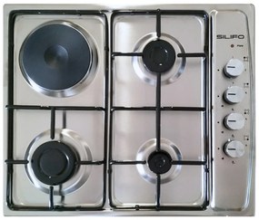 Silifo Εστία Μικτή Sf6100 Inox (3 Υγραερίου + 1 Ηλεκτρικό) (4 Έτη Εγγύηση Ελληνικής Αντιπροσωπείας)