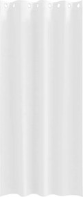 vidaXL Κουρτίνες Μαύρης Ύφανσης με Δαχτυλίδια 2 pcs Καθαρό Λευκό