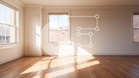 Intra Συλλεκτικό Ξύλινο Παζλ Plywood  4mm - Άδειο δωμάτιο με θέα στην πόλη και καρέκλα Σε Ξύλινο Κουτί - Διαστάσεις Puzzle: 10x10 cm – 25 κομμάτια