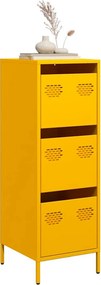 vidaXL Ντουλάπι Μουσταρδί 39x35x103,5 εκ. από Ατσάλι
