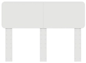 vidaXL Κεφαλάρι με κεφαλάρι Λευκό 135 cm Επεξεργασμένο ξύλο