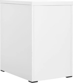 vidaXL Αρχειοθήκη Λευκή 46 x 62 x 72,5 εκ. από Ατσάλι