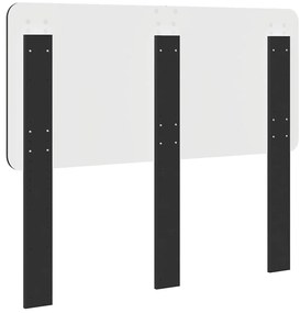 vidaXL Κεφαλάρι Μαύρη Οξυά 135 cm Επεξεργασμένο ξύλο