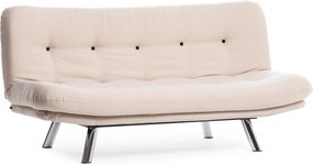 3-Seat Sofa-Bed Misa Small Sofabed v3 - Cream Cream