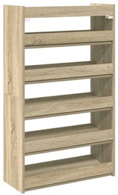 Παπουτσοθήκη sonoma Δρυς 60x25x100 εκ. Επεξεργασμένο Ξύλο - Καφέ