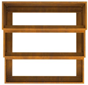 vidaXL Γλάστρα Κήπου Σκ rusty 90 x 90 x 35 εκ