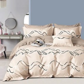 Beauty Home Σετ παπλωματοθήκη υπέρδιπλη Art 12609 Nicolo 230x250 Μπεζ