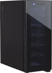 Συντηρητής κρασιού Adler AD 8083, 33 L, Ψηφιακό, Για 12 μπουκάλια, 15-18 C, Μαύρο