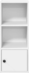 vidaXL Βιβλιοθήκη Λευκή 31x24x77 εκ. από Επεξεργασμένο Ξύλο