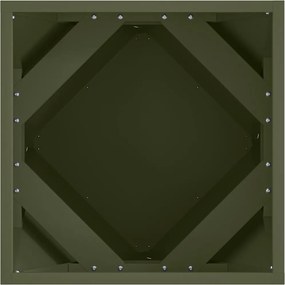 vidaXL Γλάστρα Ελιά Πράσινη 40 x 40 x 40 cm Ατσάλι