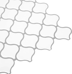vidaXL Tile Λαμπτήρα 10 pcs Λευκό 27 x 27 εκ. Πολυουρεθάνη και PET