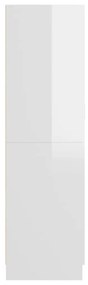 Ντουλάπα Γυαλιστερό Λευκό 85,2 x 51,5 x 180 εκ. από Μοριοσανίδα - Λευκό
