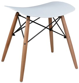 ΣΚΑΜΠΩ ΞΥΛΙΝΑ ΠΟΔΙΑ ΤΟΝΙΑ HM0109.01 ΛΕΥΚΟ 47x34.5x46.5 εκ. - 0510509 - HM0109.01