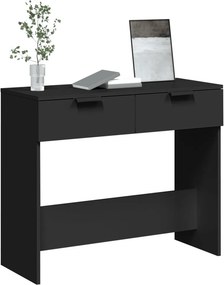 vidaXL Τραπέζι Κονσόλα Μαύρο 90 x 36 x 75 εκ. Επεξεργασμένο Ξύλο