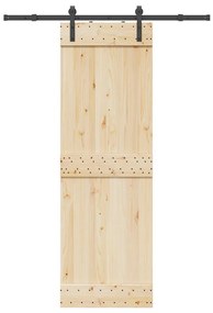 Μηχανισμός Συρόμενης Μεσόπορτας Μαύρος 152,5 εκ. Ατσάλινος