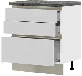 Επιδαπέδιο ντουλάπι Trinity R80-3M BOX-Leuko Gualistero - 80.00Χ58.00Χ90.50cm