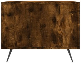vidaXL Τραπεζάκι Σαλονιού Καπνιστή Δρυς 50x50x40 εκ. Επεξεργασμ. Ξύλο
