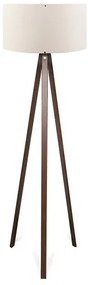 Φωτιστικό δαπέδου PWL-1059 Pakoworld Ε27 καρυδί-μπεζ Φ38x140εκ-202-000001-Μπεζ 202-000001