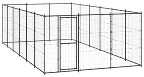 vidaXL Κλουβί Σκύλου Εξωτερικού Χώρου 21,78 μ² από Ατσάλι