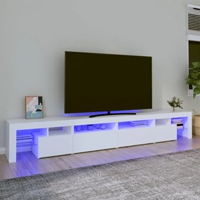 Έπιπλο Τηλεόρασης με LED Λευκό 260 x 36,5 x 40 εκ.