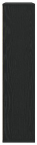 vidaXL Βιβλιοθήκη Μαύρη Δρυς 89x24x101,5 εκ. Κατασκευασμένο ξύλο