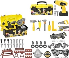 Παιδικό σετ εργαλείων με εργαλειοθήκη - 60pcs - 6825-1 - 232632
