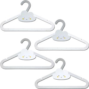 Παιδικές Κρεμάστρες Ρούχων (Σετ 8τμχ) Ango Baby Dreams Grey 4010E