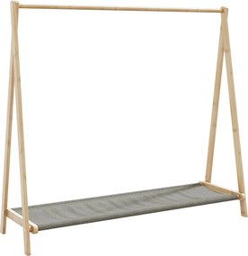 vidaXL Κρεμάστρα Ρούχων με Ράφια 106x34x102 εκ. Μπαμπού