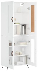 vidaXL Ντουλάπι Λευκό 69,5x34x180 εκ. από Επεξεργασμένο Ξύλο