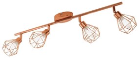 Φωτιστικό Σποτ Led 95548 Copper Zapata Eglo Metal, Glass