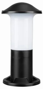 GARDENIO 203-0246 Μοντέρνο Επιδαπέδιο Φωτιστικό Κολωνάκι Κήπου Μονόφωτο 1 x E27 IP44 Μαύρο Πλαστικό Σώμα-Μ15 x Π15 Globostar 203-0246