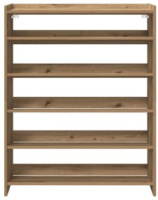 vidaXL Ράφι παπουτσιών  Artisan Oak 80x25x100 cm Κατασκευασμένο ξύλο