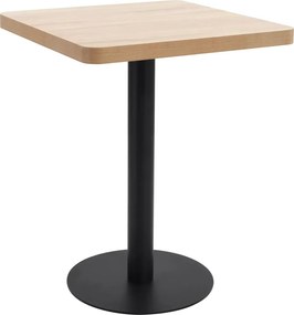 vidaXL Τραπέζι Bistro Ανοιχτό Καφέ 60 x 60 εκ. από MDF
