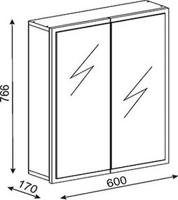 Έπιπλο Μπάνιου Λευκό KAYLA 17x60x77,6