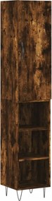 vidaXL Ντουλάπι Καπνιστή δρυς 34,5x34x180 εκ. από Επεξεργασμένο Ξύλο